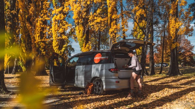 Autumn road trip in New Zealand