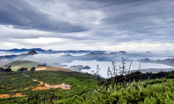 Campsite view from above