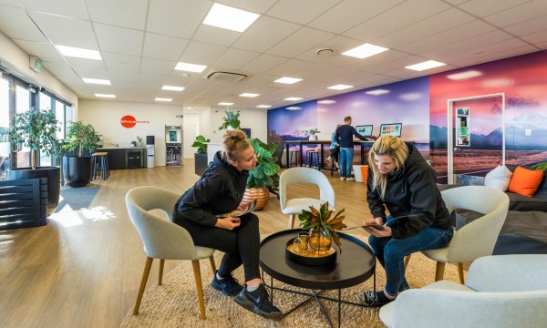 Depot staff explaining things