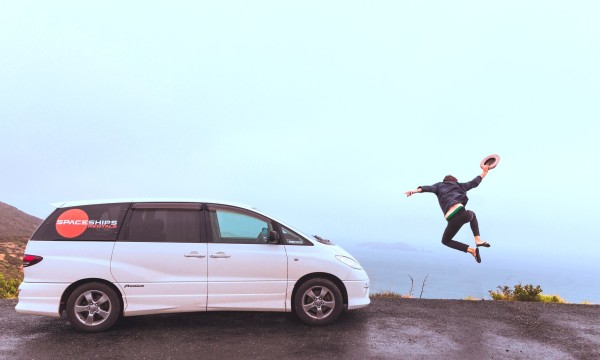 Jump for joy happy road trip
