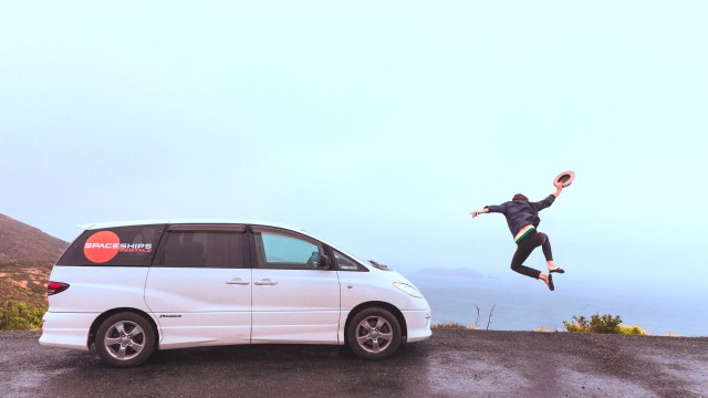 Jump for joy happy road trip