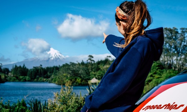 Space Traveller on the road Taranaki