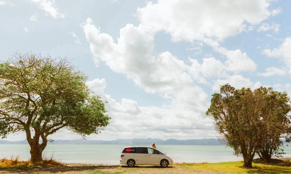 Summer road trip lake