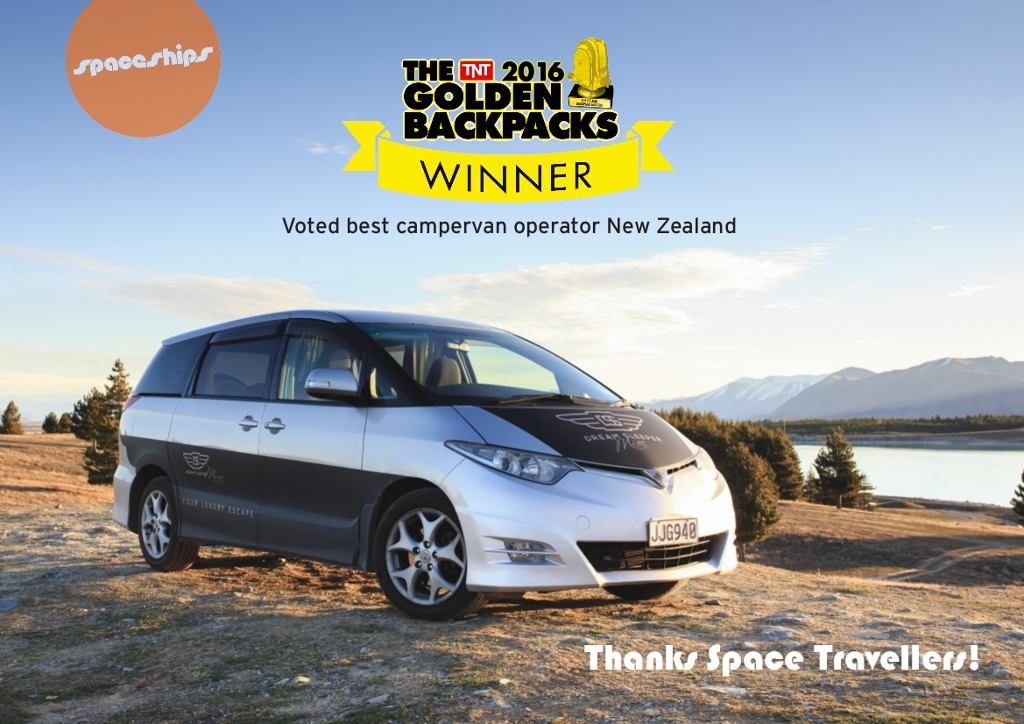 Golden Backpack Award 2016: Best Campervan New Zealand